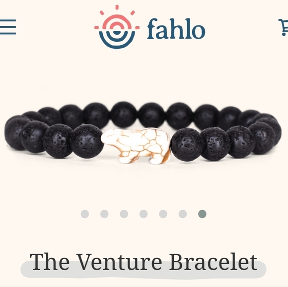 Fahlo Jewelry - Fahlo The Venture Bracelet - Polar Bear, Lava Stone